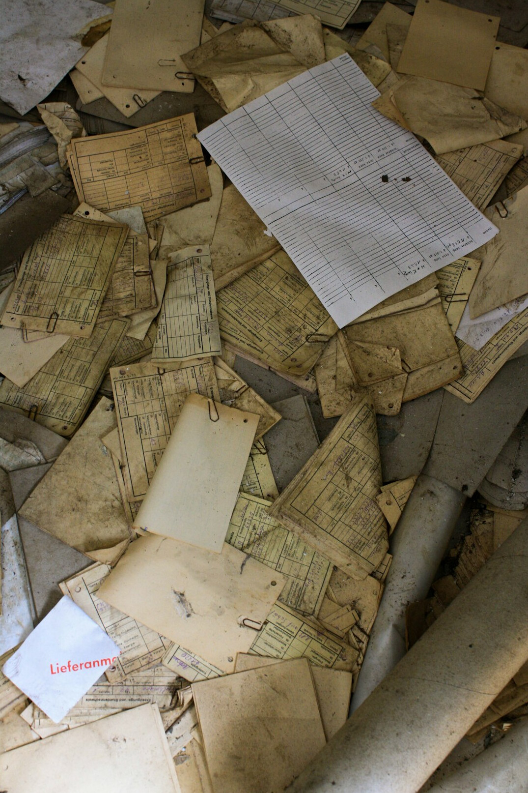 old letters in ruins